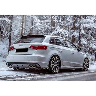 Zadný difúzor DPT V-1 (2012-2016, HB, lesklá čierna) Audi A3 2012–2020 fotografia 1