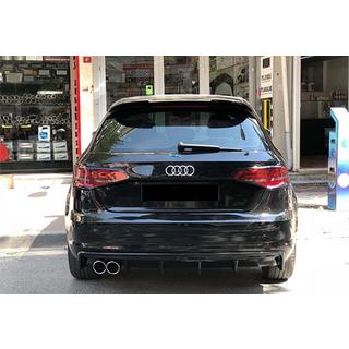 Zadný difúzor DPT V-2 (2012-2016, HB, čierny lesk) Audi A3 2012–2020 fotografia 1