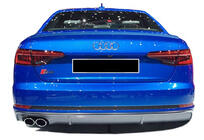 Audi A4 B9 2015–2024 Zadný difúzor DPT (2015-2019, čierny lesk) fotografia 1