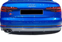 Audi A4 B9 2015–2024 Zadný difúzor DPT (2015-2019, čierny lesk) fotografia 2