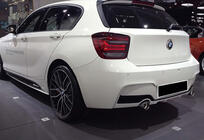BMW 1. séria F20/F21 2011–2019 Zadný difúzor DPT (lesklá čierna) fotografia 2