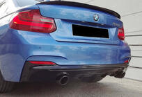 BMW 2. séria F22/F23 2014–2021 Zadný difúzor DPT (lesklá čierna) fotografia 5