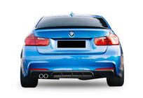 BMW rad 3 F30/F31 2012–2019 Zadný difúzor DPT V-5 (pre M-Performance, lesklá čierna) fotografia 1