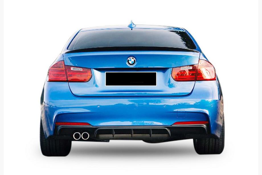 BMW rad 3 F30/F31 2012–2019 Zadný difúzor DPT V-5 (pre M-Performance, lesklá čierna) Image