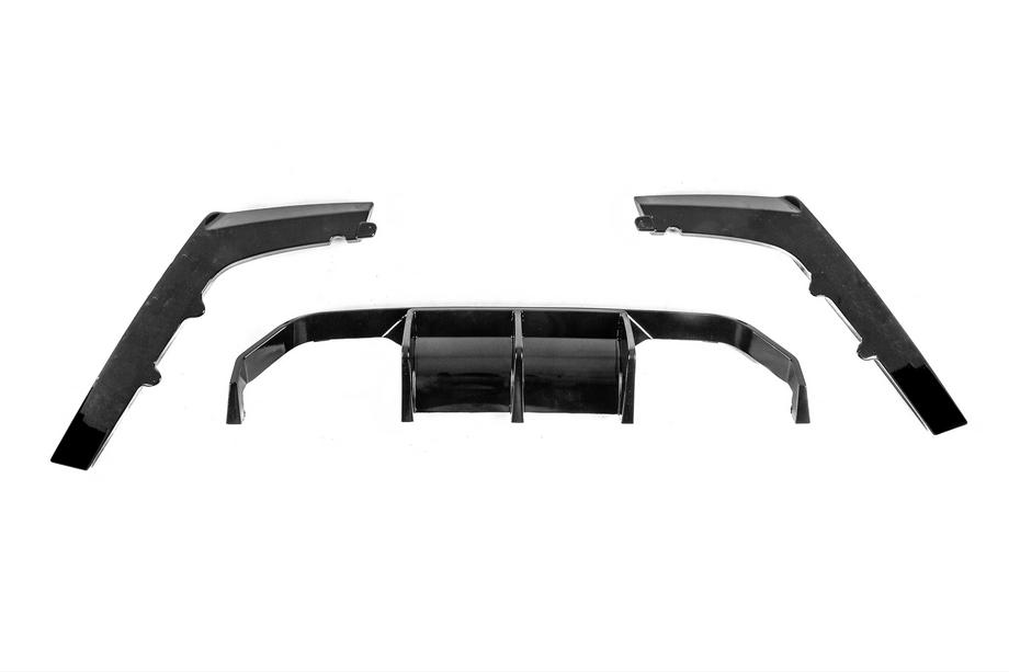 BMW rad 3 F30/F31 2012–2019 Zadný difúzor DPT V-2 (pre Vorstainer, lesklá čierna) Fotografia 4