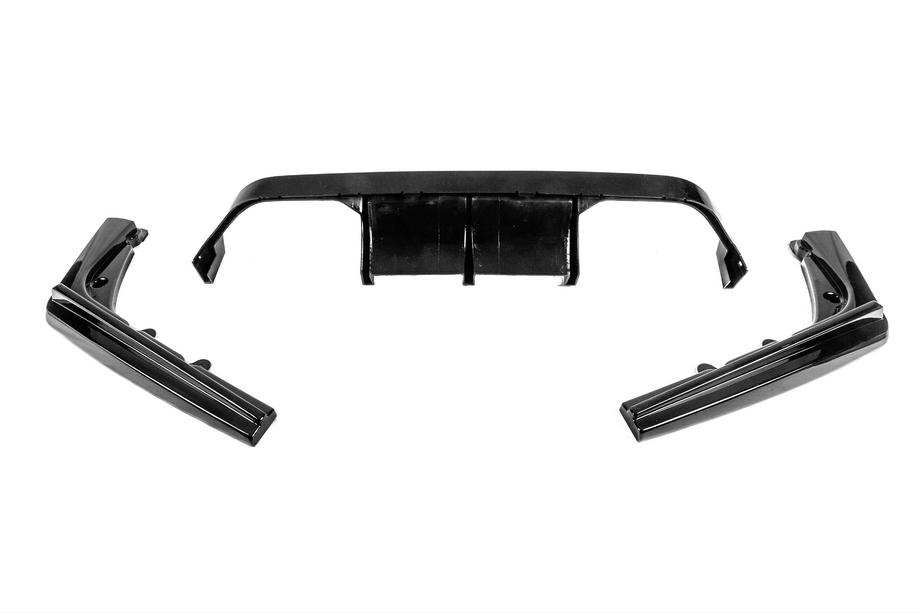 BMW rad 3 F30/F31 2012–2019 Zadný difúzor DPT V-2 (pre Vorstainer, lesklá čierna) Fotografia 7