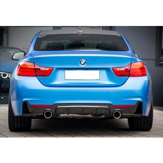 Zadný difúzor DPT V-1 (pre M-Performance, čierny lesklý) BMW 4 séria F32/F33/F36 2012–2020 fotografia 1
