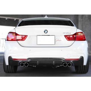 Zadný difúzor DPT V-2 (pre M-Performans, čierny lesk) BMW 4 séria F32/F33/F36 2012–2020
