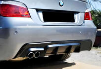 BMW 5. rad E60/E61 2003–2010 Zadný difúzor DPT V-1 (pre M-Sport, lesklá čierna) fotografia 1