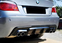 BMW 5. rad E60/E61 2003–2010 Zadný difúzor DPT V-2 (pre M-Sport, čierny lesk) fotografia 3