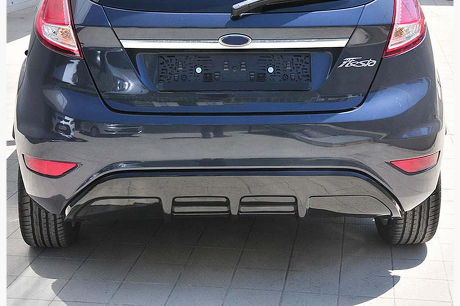 Ford Fiesta 2008–2017 Zadný difúzor DPT V-2 (HB, čierny lesklý) Image
