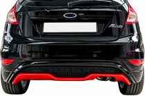 Ford Fiesta 2008–2017 Zadný difúzor DPT V-3 (HB, čierny mat) fotografia 4