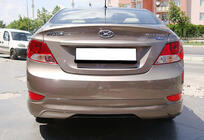 Hyundai Accent 2011–2017 Zadný difúzor DPT (lesklá čierna) fotografia 1