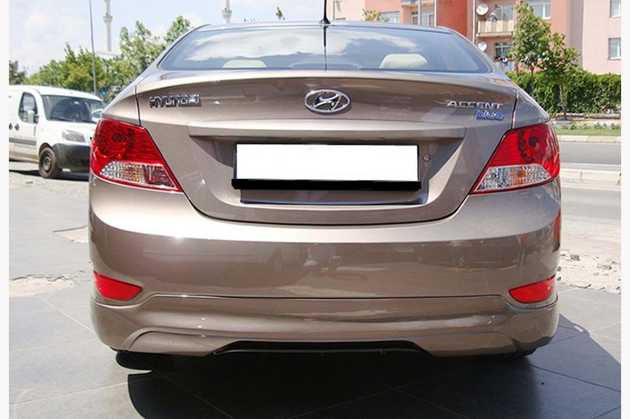 Hyundai Accent 2011–2017 Zadný difúzor DPT (lesklá čierna) Image