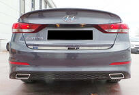 Hyundai Elantra (AD) 2015–2020 Zadný difúzor DPT V-1 (lesklá čierna) fotografia 3