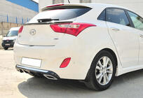 Hyundai I-30 2012–2017 Zadný difúzor DPT V-2 (lesklá čierna) fotografia 2