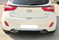 Hyundai I-30 2012–2017 Zadný difúzor DPT V-2 (lesklá čierna) fotografia 3