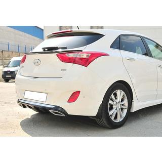 Zadný difúzor DPT V-2 (lesklá čierna) Hyundai I-30 2012–2017 fotografia 2