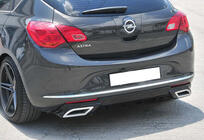 Opel Astra J 2009–2015 Zadný difúzor DPT V1 (2012-2015, HB, lesklá čierna) fotografia 3