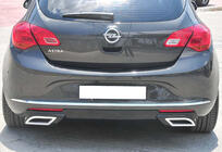 Opel Astra J 2009–2015 Zadný difúzor DPT V1 (2012-2015, HB, lesklá čierna) fotografia 1