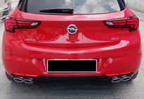 Opel Astra K 2016–2021 Zadný difúzor DPT V-1 (HB, lesklá čierna) fotografia 1