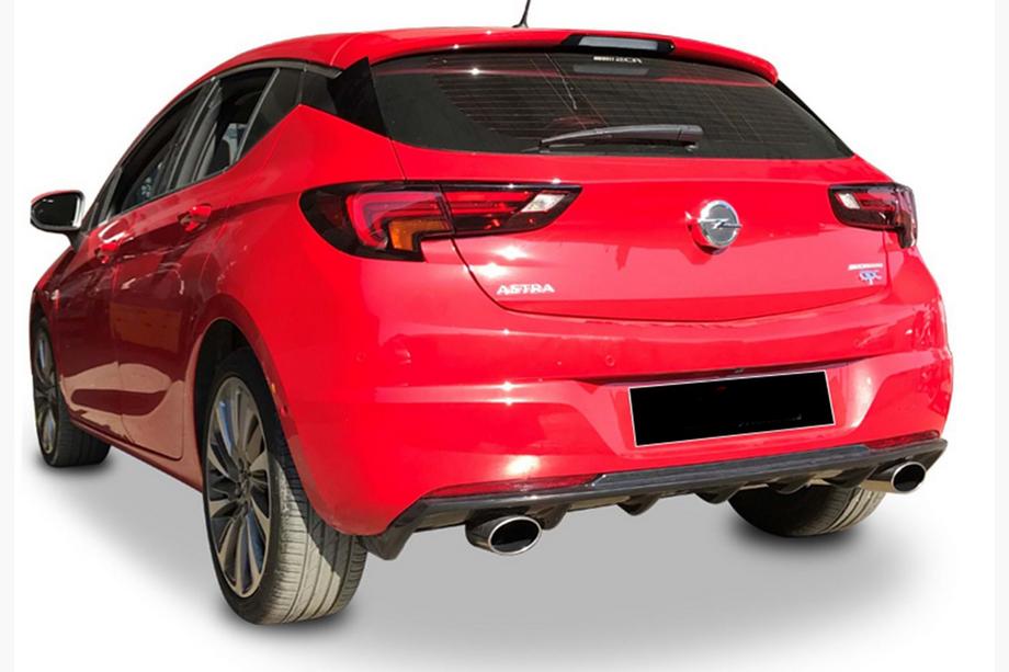 Opel Astra K 2016–2021 Zadný difúzor DPT V-3 (HB, čierny lesk) Image