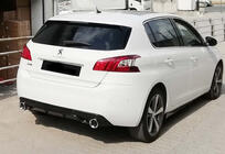 Peugeot 308 2014–2021 Zadný difúzor DPT (HB, lesklá čierna) fotografia 4