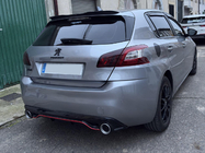 Peugeot 308 2014–2021 Zadný difúzor DPT (HB, lesklá čierna) fotografia 2