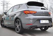 Seat Leon 2013–2020 Zadný difúzor DPT V-1 (2017-2020, čierny lesk) fotografia 1