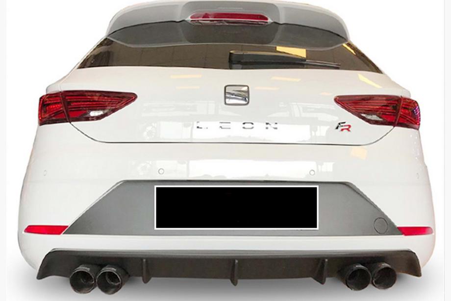 Seat Leon 2013–2020 Zadný difúzor DPT V-3 (2017-2020, čierny lesklý) Image