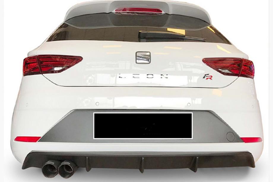 Seat Leon 2013–2020 Zadný difúzor DPT V-4 (2017-2020, čierny lesklý) Image