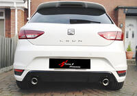 Seat Leon 2013–2020 Zadný difúzor DPT V-1 (lesklá čierna) fotografia 1