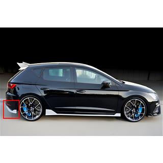 Zadný difúzor DPT V-2 (2013-2016, čierny lesklý) Seat Leon 2013–2020