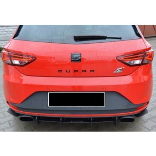 Zadný difúzor DPT V-6 (2013-2016, čierny lesk) Seat Leon 2013–2020 fotografia 3