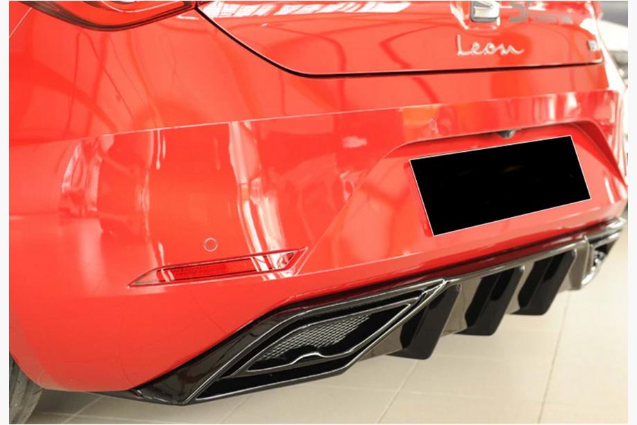 Seat Leon 2020– Zadný difúzor DPT V-2 (lesklá čierna) Image