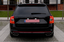 Skoda Octavia III A7 2013–2019 Zadný difúzor DPT V-2 (LB/SW, lesklá čierna) fotografia 3