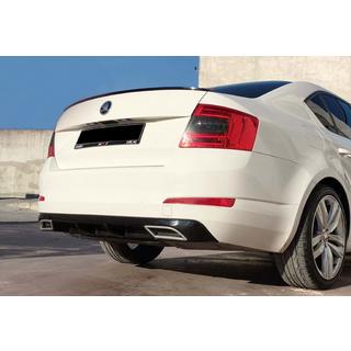 Zadný difúzor DPT V-4 (LB, lesklá čierna) Skoda Octavia III A7 2013–2019 fotografia 2