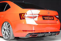 Skoda Superb 2015–2024 Zadný difúzor DPT V-1 (lesklá čierna) fotografia 1