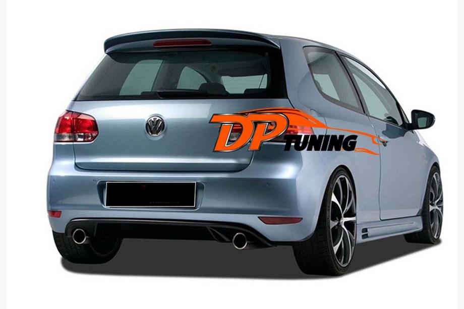 Volkswagen Golf 6 2008–2014 Zadný difúzor DPT V-1 (pre Base, čierny lesklý) Image