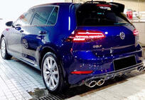 Volkswagen Golf 7/E-Golf 2012–2020 Zadný difúzor DPT V-1 (2017-2019, lesklá čierna) fotografia 1
