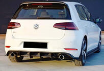 Volkswagen Golf 7/E-Golf 2012–2020 Zadný difúzor DPT V-2 (pre GTI, 2017-2019, matná čierna) fotografia 2