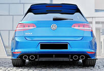 Volkswagen Golf 7/E-Golf 2012–2020 Zadný difúzor DPT V-4 (pre R / R-Line, 2012-2019, matná čierna) fotografia 3