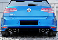 Volkswagen Golf 7/E-Golf 2012–2020 Zadný difúzor DPT V-4 (pre R / R-Line, 2012-2019, matná čierna) fotografia 4