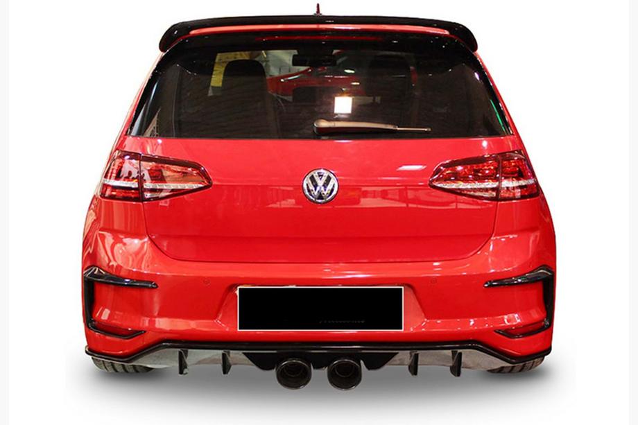 Volkswagen Golf 7/E-Golf 2012–2020 Zadný difúzor DPT V-7 (2012-2017, čierny lesk) Image