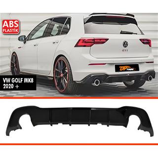 Zadný difúzor DPT V-1 (lesklá čierna) Volkswagen Golf 8 2019–