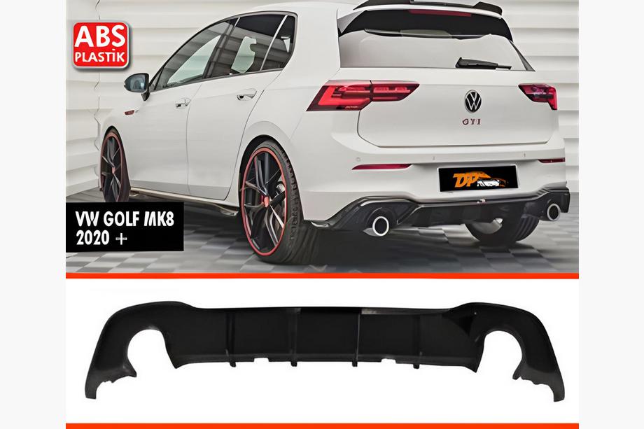 Volkswagen Golf 8 2019– Zadný difúzor DPT V-1 (lesklá čierna) Image