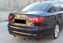 Volkswagen Jetta 2011–2018 Zadný difúzor DPT (2014-2018, čierny lesk) fotografia 4