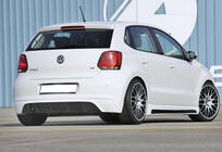 Volkswagen Polo 2010–2017 Zadný difúzor DPT (2010-2013, čierny lesklý) fotografia 2