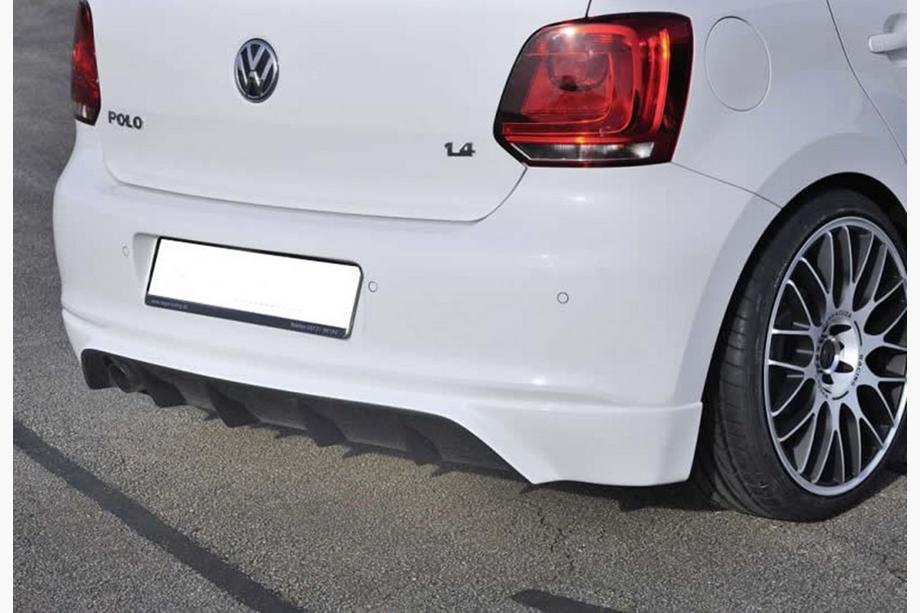 Volkswagen Polo 2010–2017 Zadný difúzor DPT (2010-2013, čierny lesklý) Image