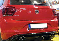 Volkswagen Polo 2017– Zadný difúzor DPT V-1 (lesklá čierna) fotografia 1